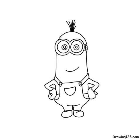 how to draw a minion|minion outline drawing.